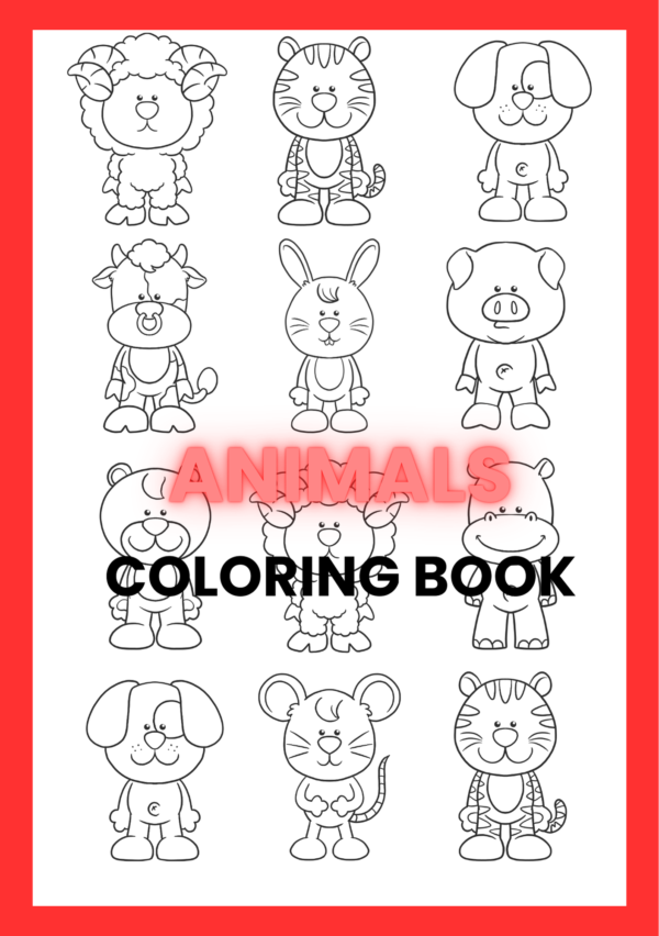 Animals coloring book